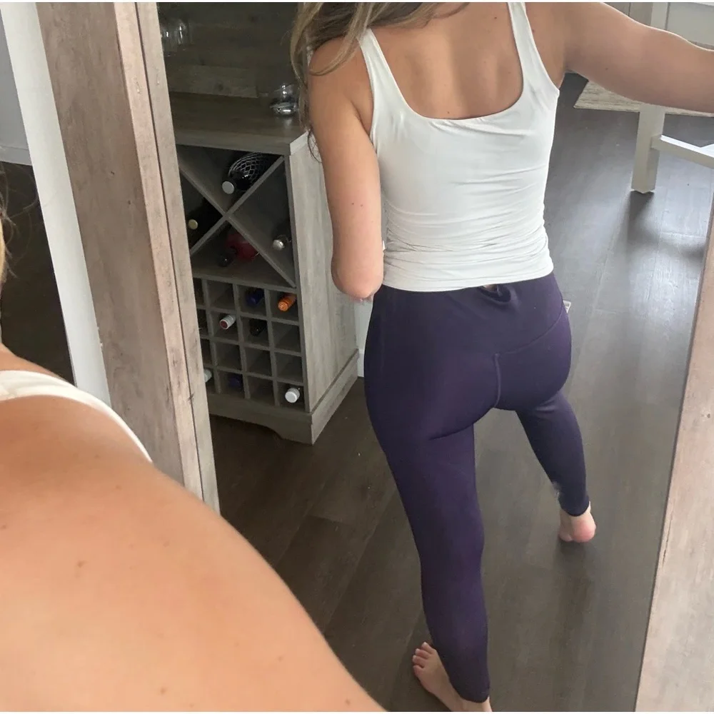 AR 33 Dark Purple Leggings (Size Medium) - Picture 3 of 5